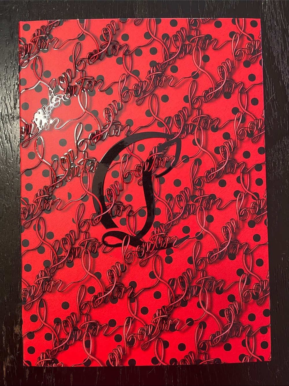 Christian Louboutin Red Logo Hardcover Notebook